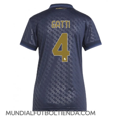 Camiseta Juventus Federico Gatti #4 Tercera Equipación Replica 2024-25 para mujer mangas cortas